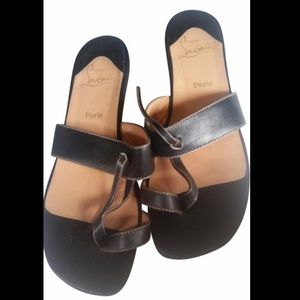 Christian Louboutin Black Sandals sz 8.5
